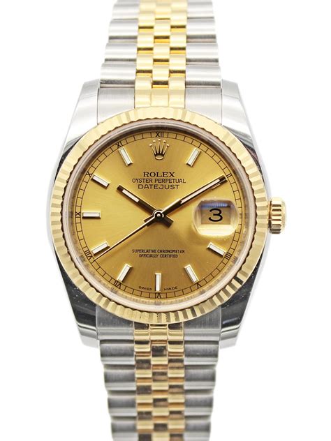 rolex datejust 36 fluted bezel oyster bracelet|rolex datejust 36mm two tone.